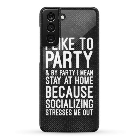 Socializing Stresses Me Out Phone Case
